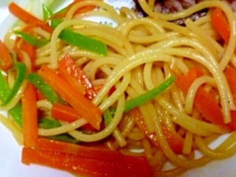 フライパン１つでスパゲティ！バターしょうゆ味